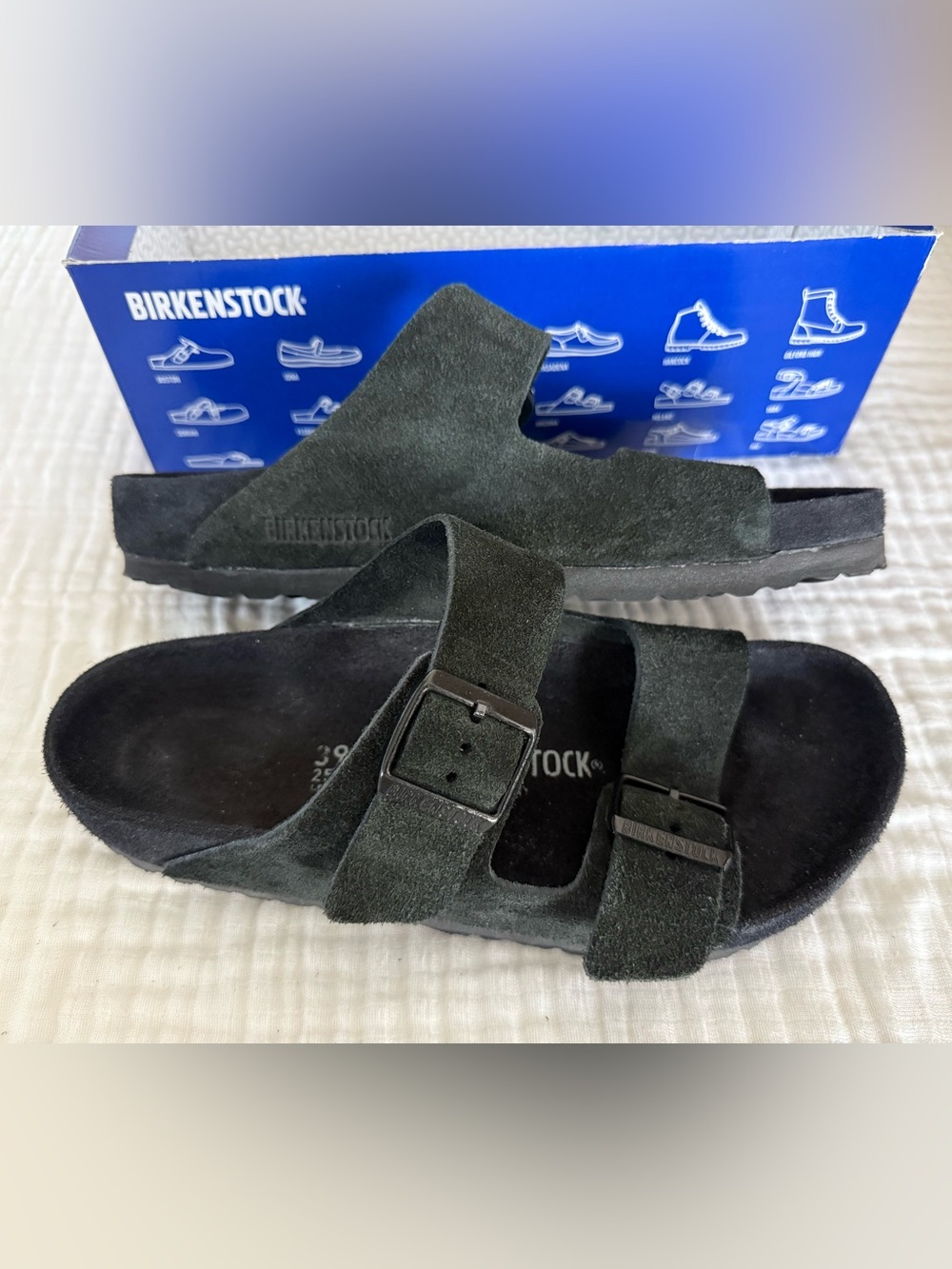 Birkenstock Arizona Suede Leather Sandals Size 39 Regular/Wide